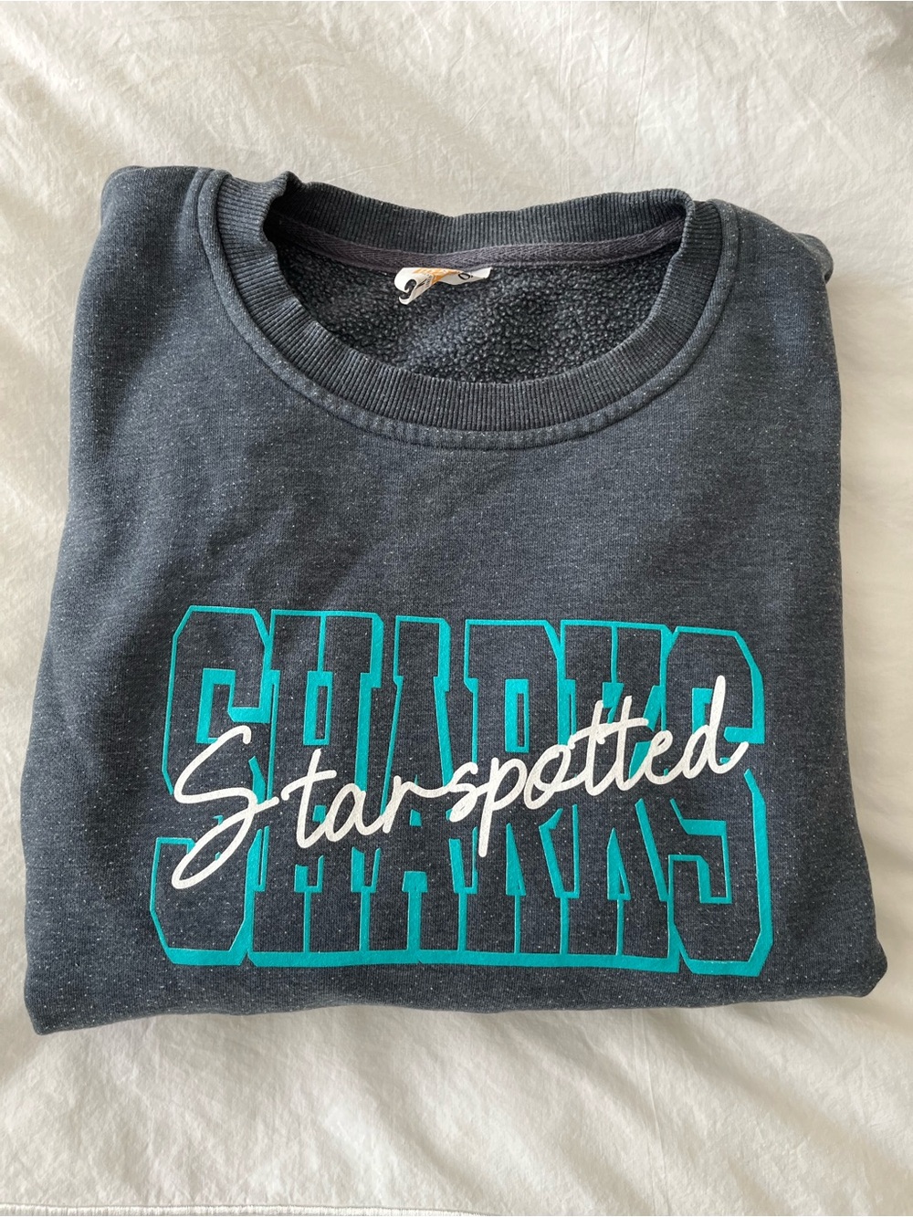 Star-Spotted Sweatshirt - grey/Teal